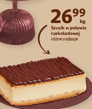 Auchan Sernik w polewie czekoladowej oferta