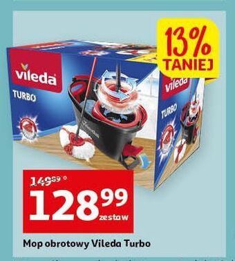 Auchan Mop obrotowy turbo vileda oferta