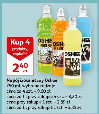 Auchan Napój izotoniczny cytrynowy oshee oferta