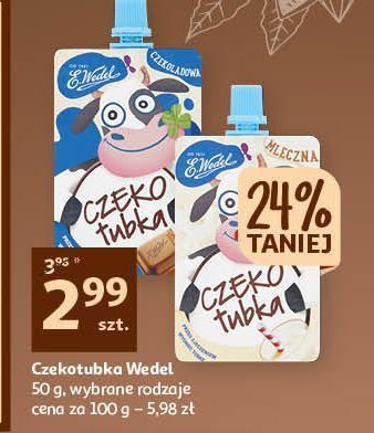 Auchan Czekotubka mleczna e. wedel oferta