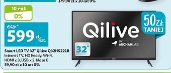 Auchan Telewizor led 32" q32hs221b qilive oferta