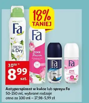 Auchan Dezodorant fa pink passion oferta