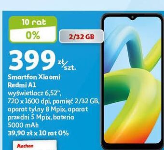 Auchan Smartfon redmi mi a1 czarny xiaomi oferta