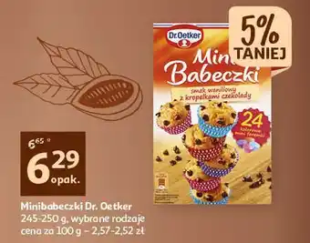 Auchan Mini babeczki czekoladowe z kropelkami czekolady dr. oetker oferta