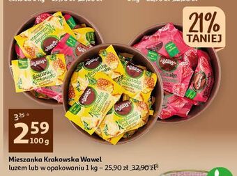 Auchan Galaretki w czekoladzie malina wawel mieszanka krakowska oferta