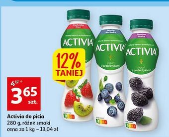 Auchan Jogurt truskawka-kiwi danone activia oferta