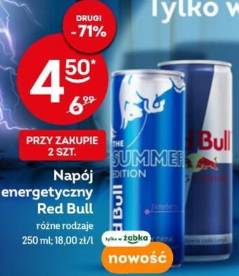 Żabka Red Bull Napój energetyczny 250ml oferta