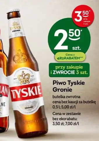 Żabka Tyskie Gronie Piwo 0,5l oferta