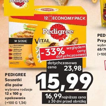 Kaufland Saszetki dla psów pedigree 12x100g oferta