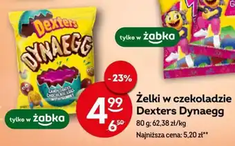 Żabka Dexters Dynaegg Żelki w czekoladzie 80g oferta