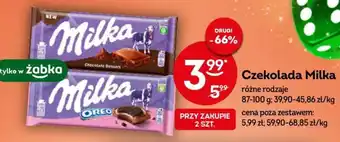 Żabka Mondelez Czekolada Milka 87-100g oferta