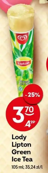 Żabka Lipton lody green ice tea 105ml oferta