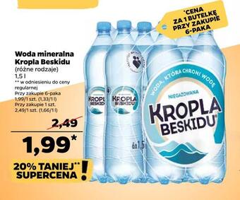Netto Woda mineralna kropla beskidu oferta