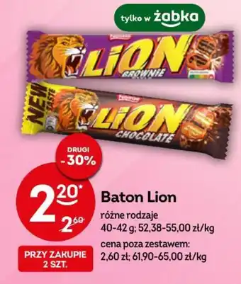 Żabka Nestlé Baton Lion 40-42g oferta