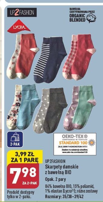 ALDI Skarpety damskie 35-38 up2fashion oferta