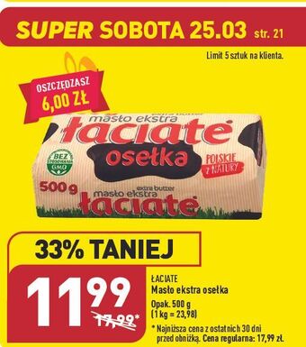 Masło ekstra osełka łaciate