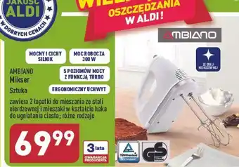 ALDI Mikser ręczny 300w ambiano oferta