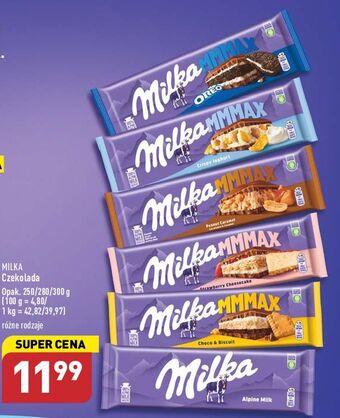 ALDI Czekolada peanut caramel milka mmmax oferta