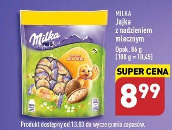 ALDI Cukierki milk creme jajko milka oferta
