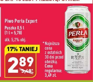 ALDI Piwo perła export oferta