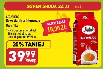 ALDI Kawa segafredo intermezzo oferta