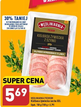 ALDI Kiełbasa żywiecka z szynki wędliniarnia premium oferta