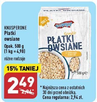 ALDI Płatki owsiane górskie knusperone oferta