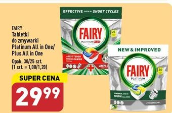 ALDI Tabletki do zmywarek lemon fairy platinum oferta