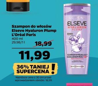 Netto Szampon do włosów l'oreal elseve hyaluron plump oferta