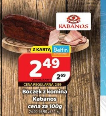 Delfin Kabanos boczek z komina 100g oferta