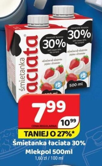Delfin Mlekpol Śmietanka łaciata 30% 500ml oferta