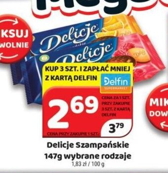 Delfin Delicje Szampańskie 147g oferta