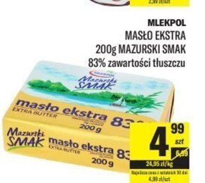 TomiMarkt Mlekpol mazurski smak masło ekstra 200 g oferta