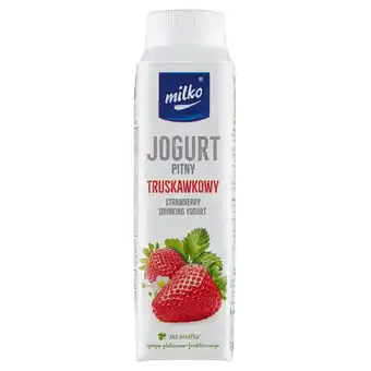 Żabka Milko jogurt pitny truskawkowy 330 ml oferta