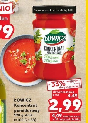 Kaufland Łowicz koncentrat pomidorowy 190 g oferta