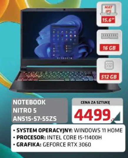 Alsen Acer Notebook Nitro 5 AN515-57-55ZS oferta