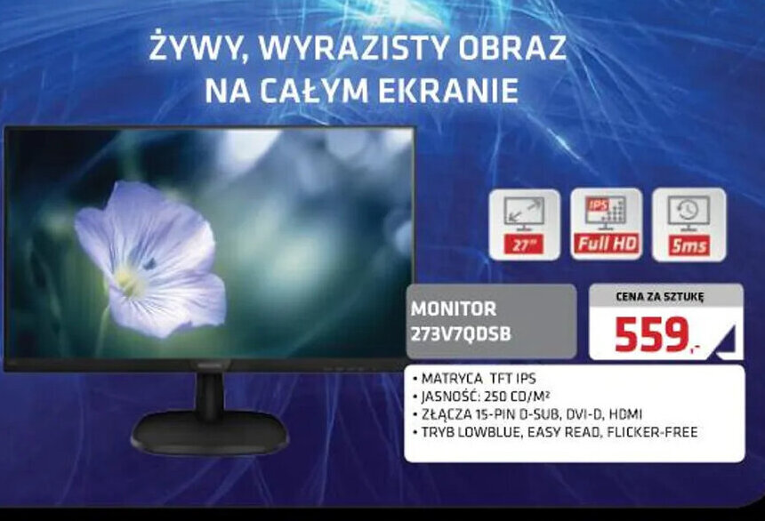 Alsen Philips monitor 273V7QDSB oferta