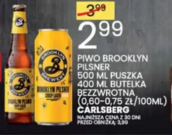 Wafelek Carlsberg piwo brooklyn pilsner 500ml puszka/ 400ml butelka oferta