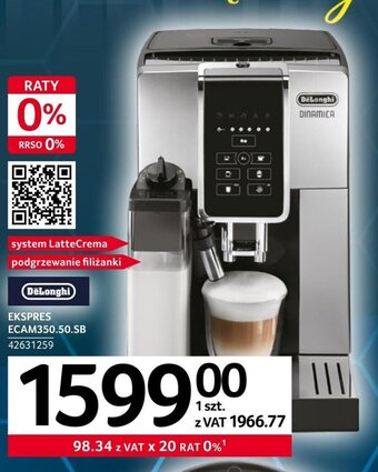 Selgros DeLonghi Ekspres Ecam350.50.SB oferta