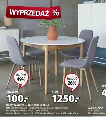 JYSK Marstrand stół oferta