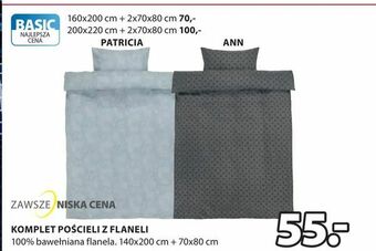 JYSK Komplet pościeli z flaneli oferta