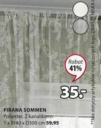 JYSK Firana sommen oferta