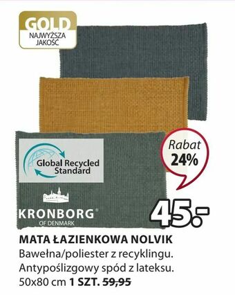 JYSK Mata łazienkowa nolvik oferta