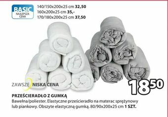 JYSK Prześcieradło z gumką oferta