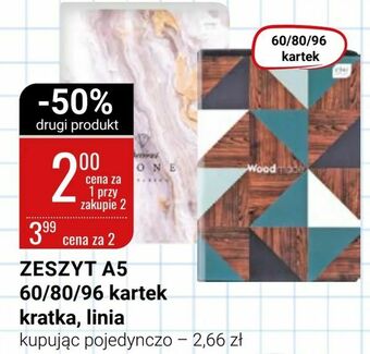 bi1 ZesZyt a5 60/80/96 kartek kratka, linia oferta