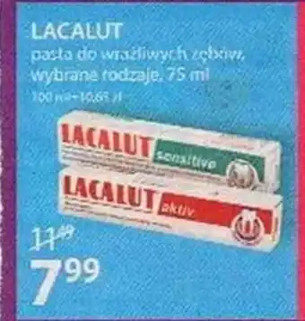 Hebe Lacalut pasta do wrażliwych zębów oferta