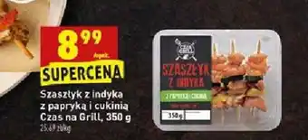 Biedronka Szaszłyk z indyka z papryką i cukinią 350g oferta