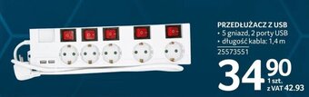 Selgros Przedłużacz z USB oferta