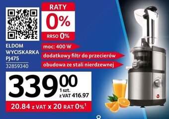 Selgros Eldom Wyciskarka PJ475 oferta