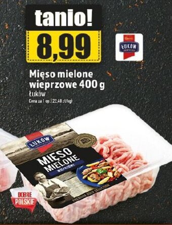 Topaz Łuków Mięso mielone wieprzowe 400g oferta